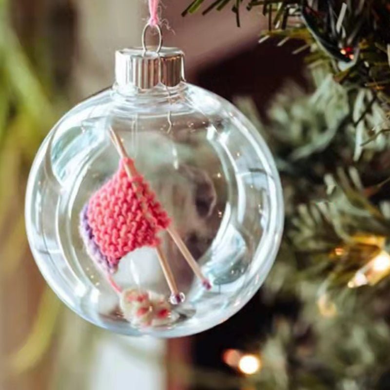 Boule de Noël en tricot - L'élégance en tricot - Décorez avec style !