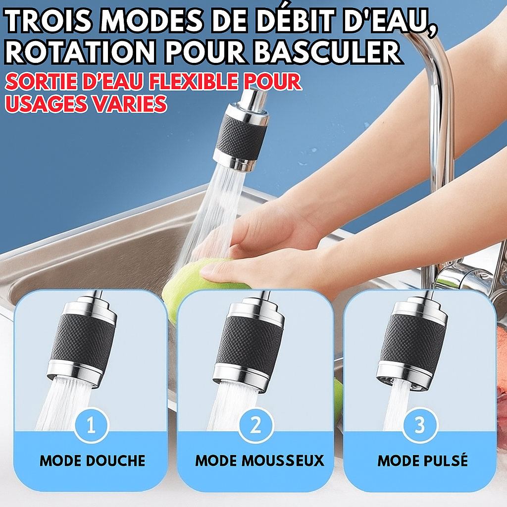 AquaFlex™ | Nettoyage sans éclaboussures