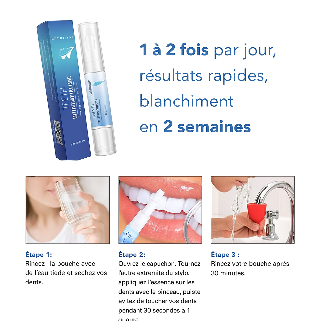DentsBlancs™ | Sentez-vous confiant lorsque votre sourire reflète votre éclat !