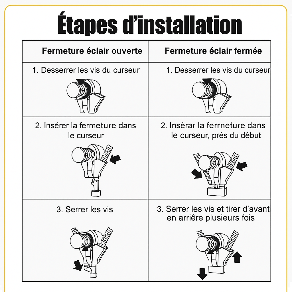 InstaZip™ | Simplifiez vos fermetures avec style