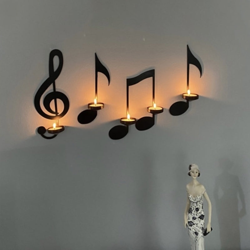 LyricGlow - Chandelier élégant - Note de musique - Ambiance chic