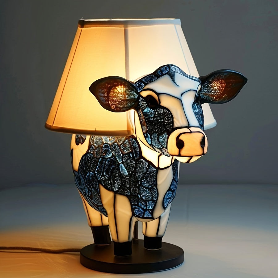 Lampe à poser Créative Cow - Illuminez vos nuits - Design unique - Ambiance apaisante