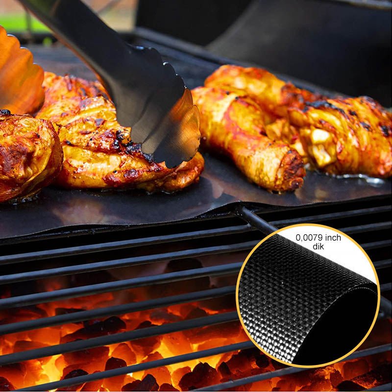 Tapis de Barbecue Antiadhésif - Pratique et Découpable!