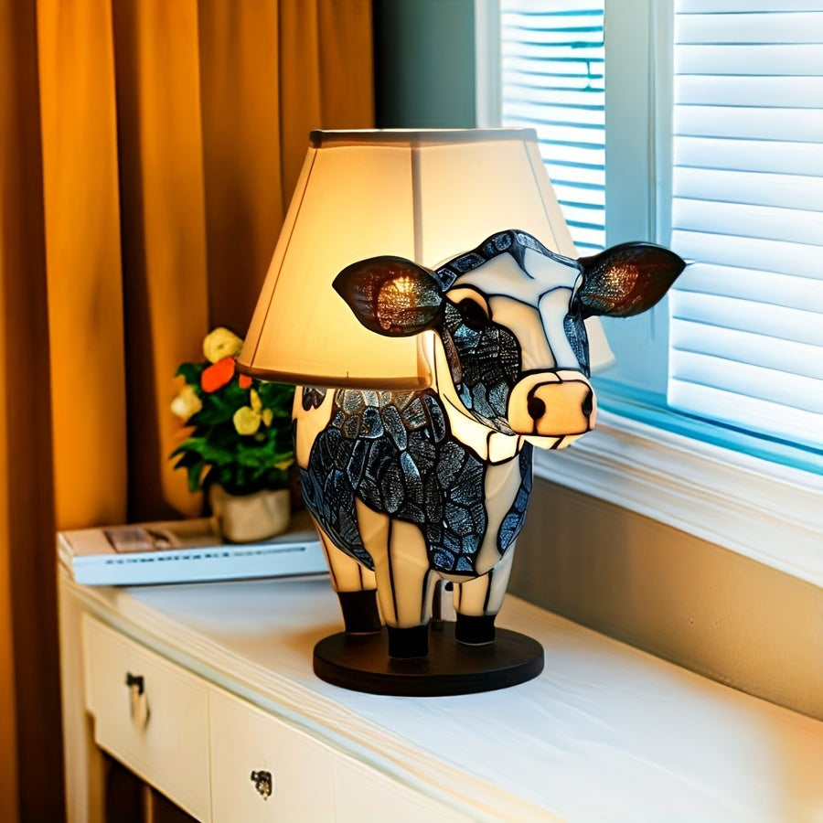 Lampe à poser Créative Cow - Illuminez vos nuits - Design unique - Ambiance apaisante