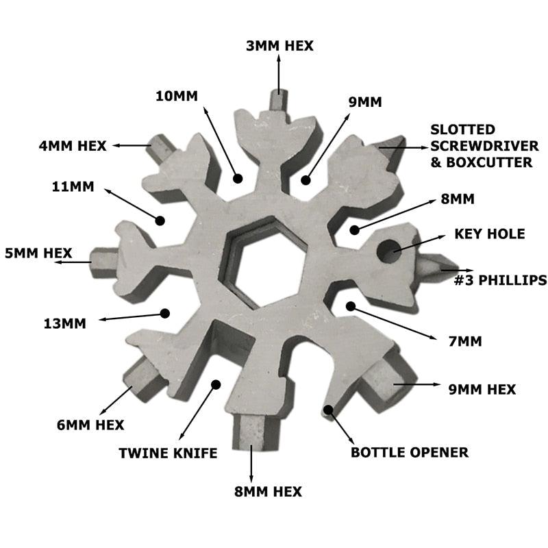 Multitool 18 en 1 | cet outil vous apporte la tranquillité d'esprit dont vous avez besoin.