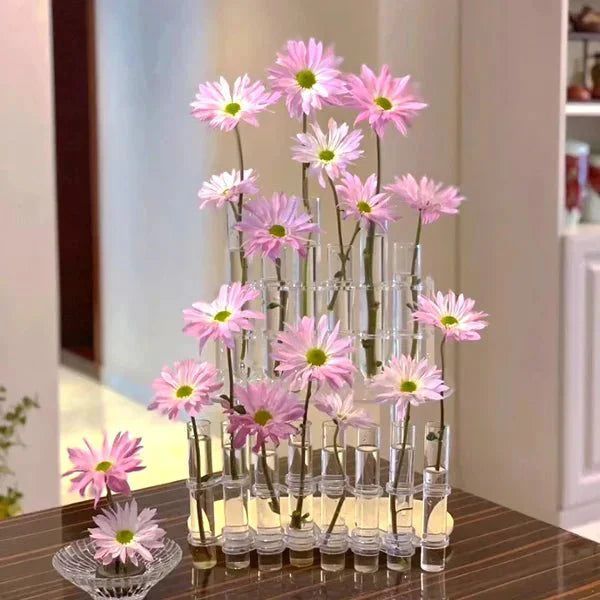 Vase en verre élégant - Mettez vos fleurs en valeur avec style