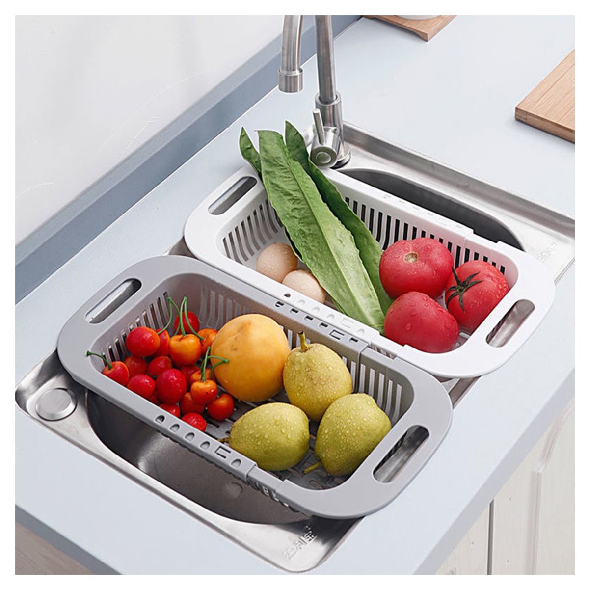 Drain Tray - Facilitez le lavage de vos fruits - Pratique et efficace!