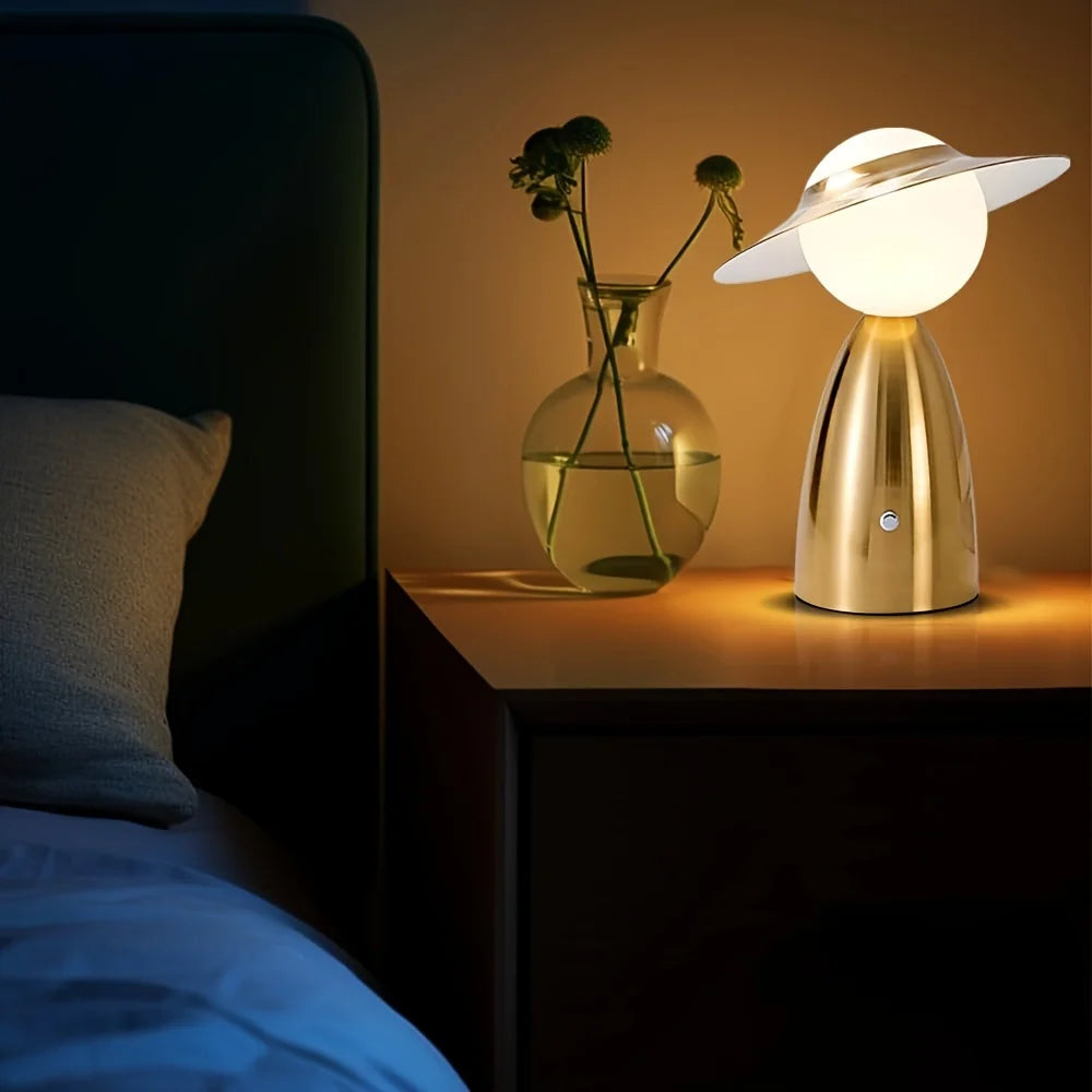 LumeVibe - Lampe USB LED - Design moderne - Variateur tactile - Bureau et chambre à coucher