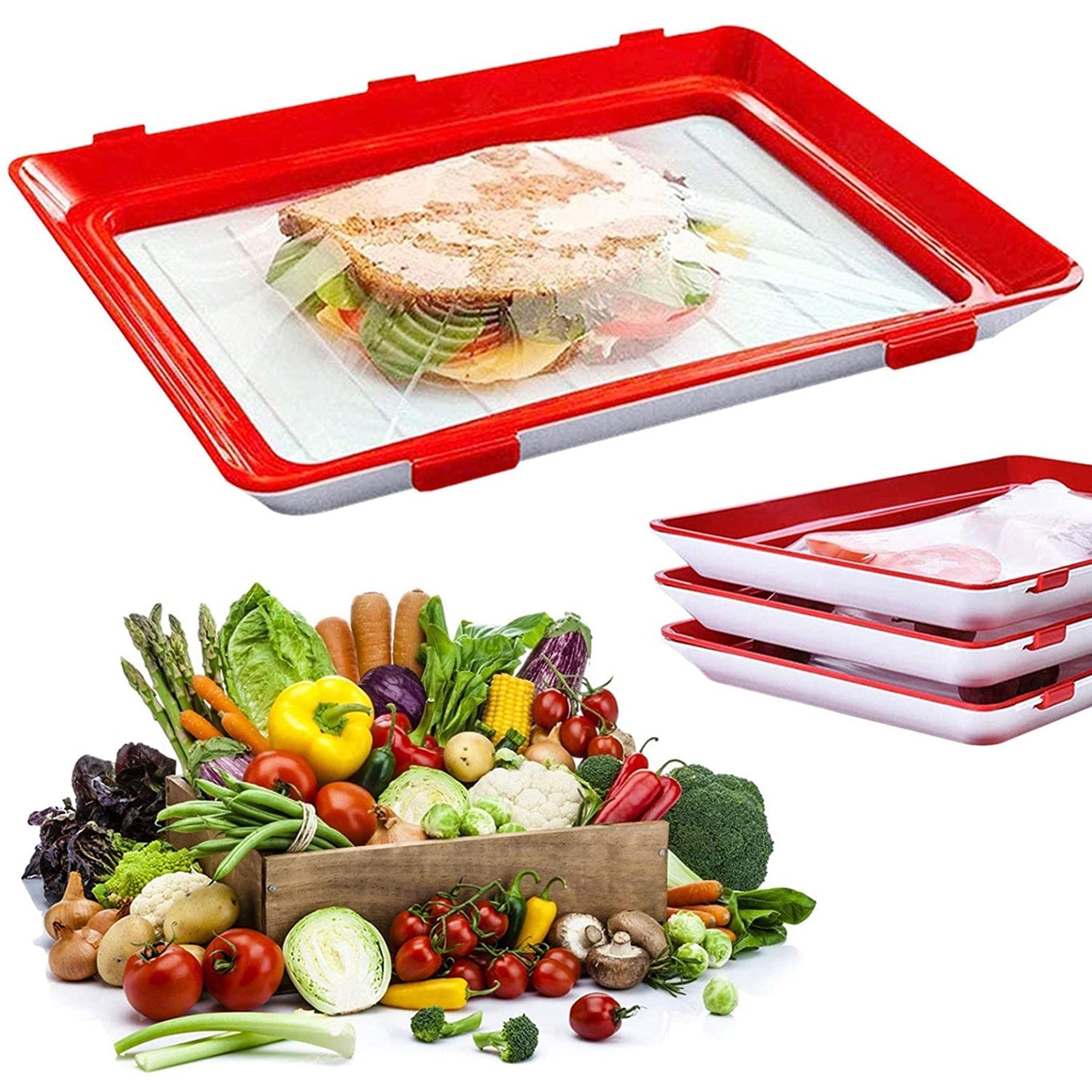 Food Plate - Conservez vos aliments frais - Innovation durable - Praticité au quotidien