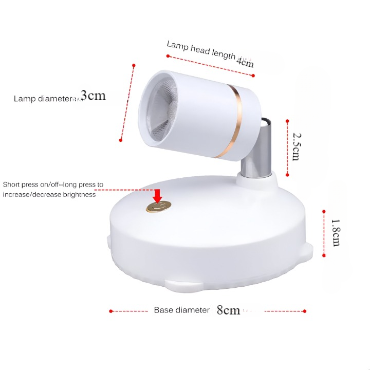 Éclairage LED à intensité variable - accentuation sans fil pour la maison et le bureau