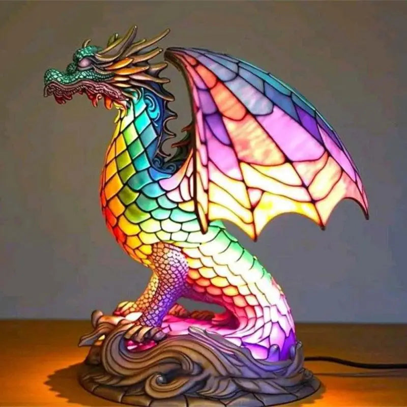 MosaicCritter - Lampe animalière 3D - Larmes multicolores - Design rétro