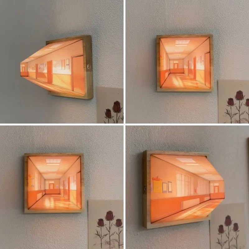 DimenLamp - Lampe LED 3D - Décoration murale moderne - Idée cadeau unique