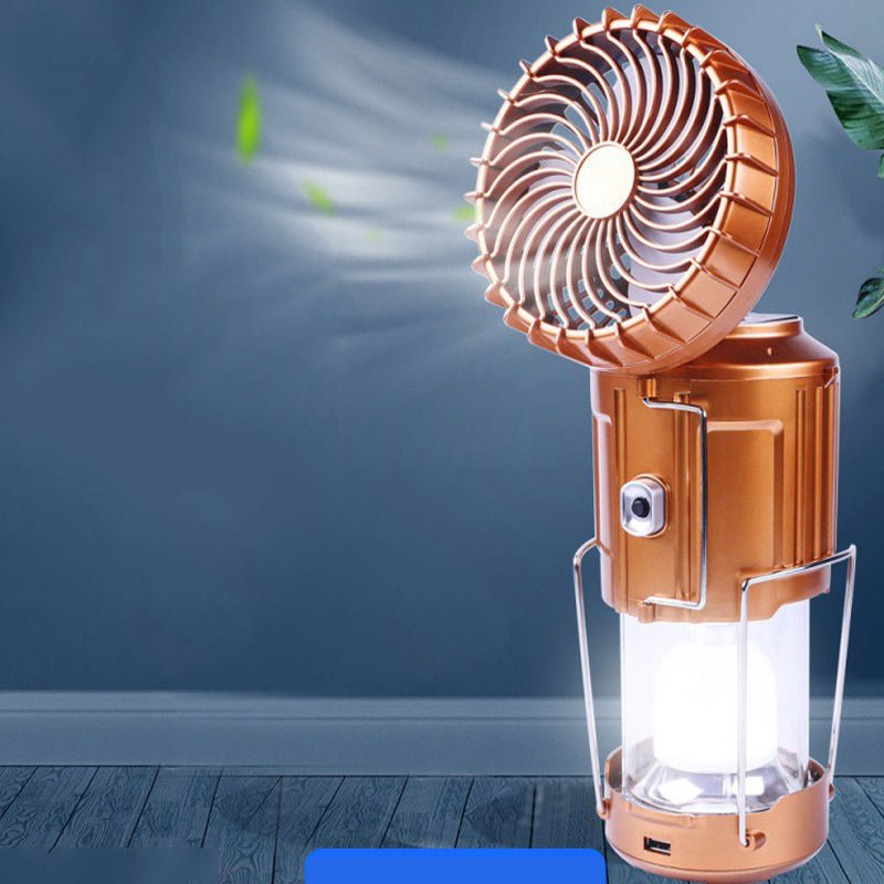 Lampe à ventilateur solaire – Lumière et fraîcheur en un !