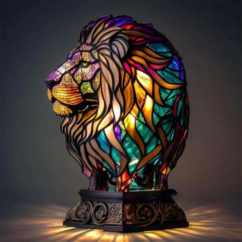 MosaicCritter - Lampe animalière 3D - Larmes multicolores - Design rétro