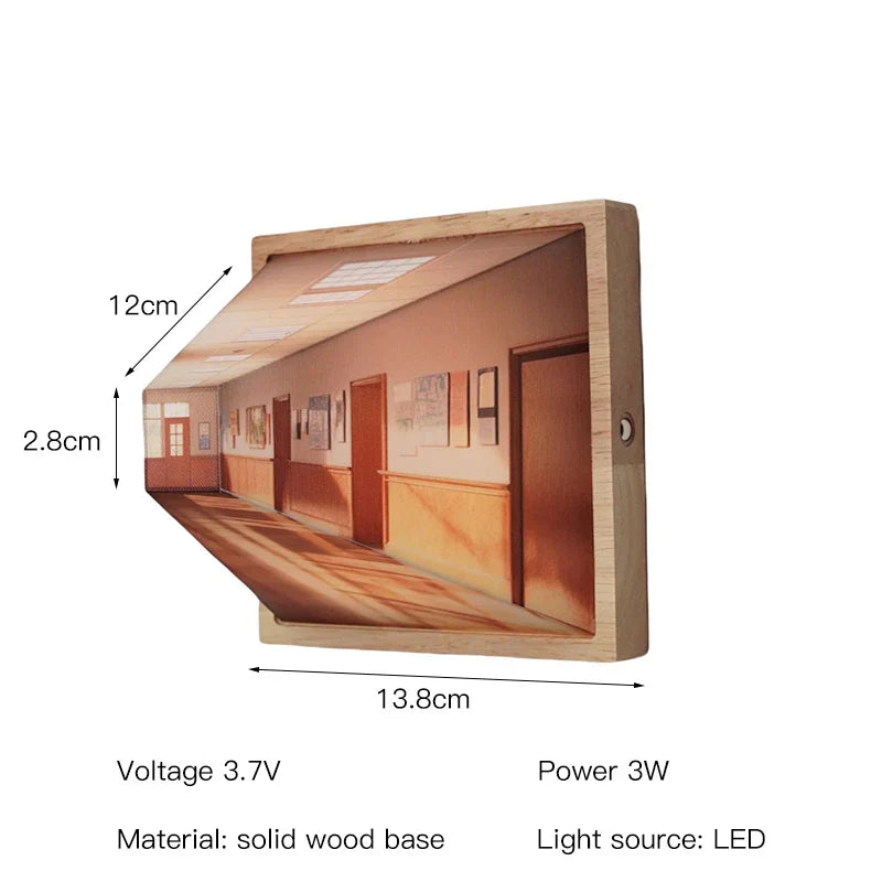 DimenLamp - Lampe LED 3D - Décoration murale moderne - Idée cadeau unique