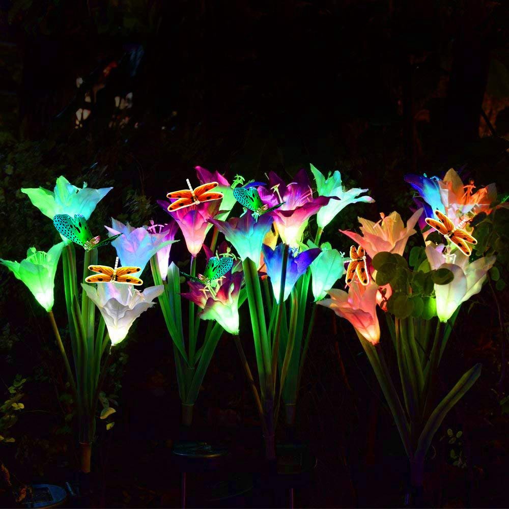 Fleur solaire - Illuminez votre jardin - Atmosphère magique - Énergie renouvelable