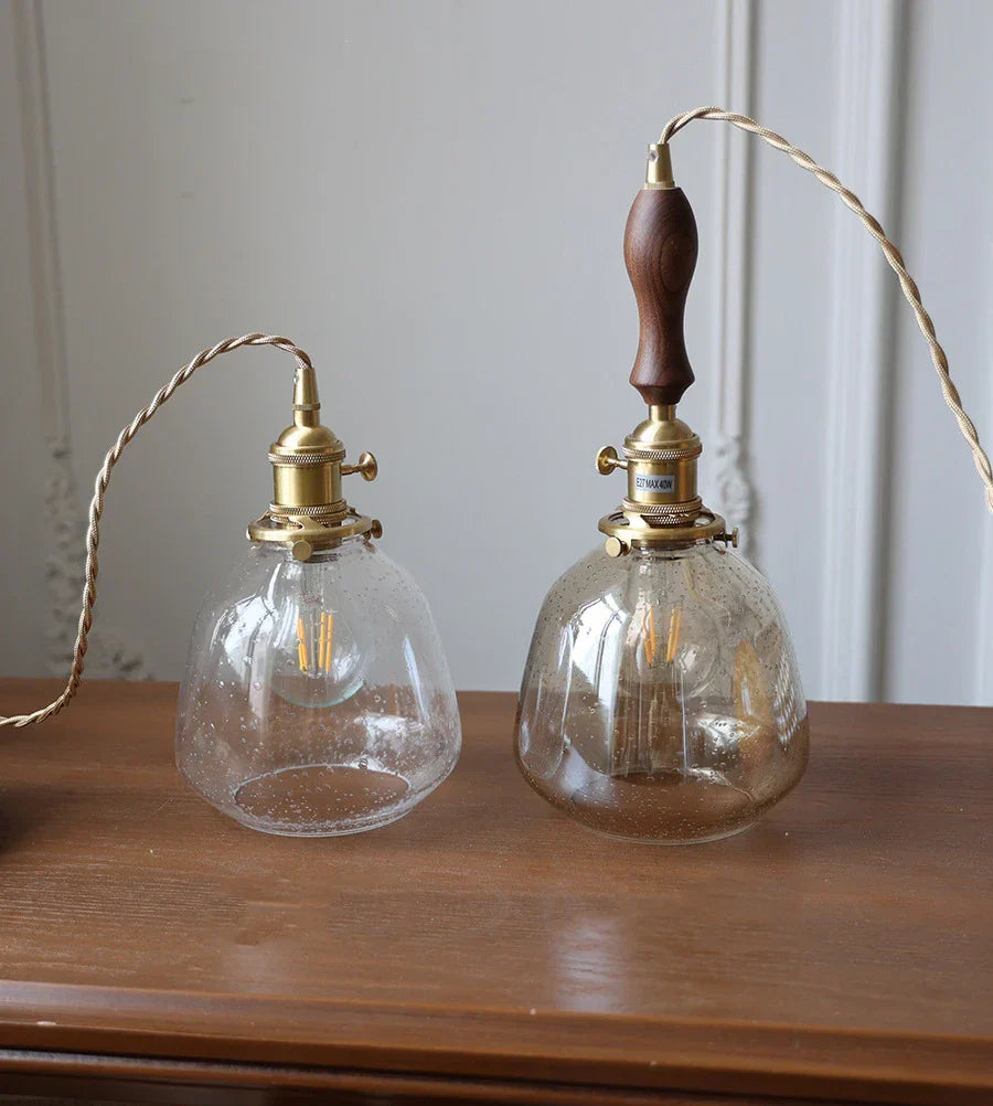 NostalgiaLuxe - Élégante lampe en verre vintage - Ambiance sophistiquée garantie