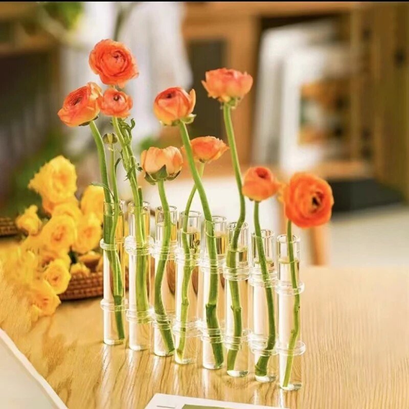 Vase en verre élégant - Mettez vos fleurs en valeur avec style