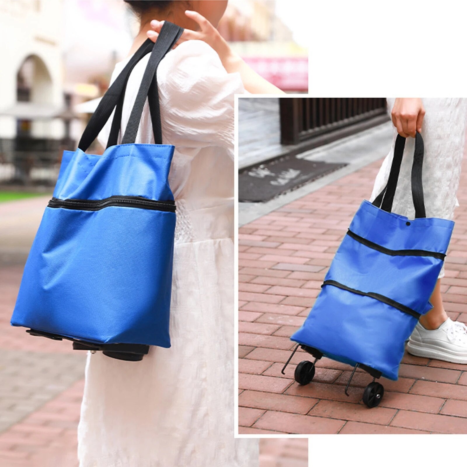 ShopEase Bag - Sac à roulettes - Extensible - Courses faciles - Confortable et pratique