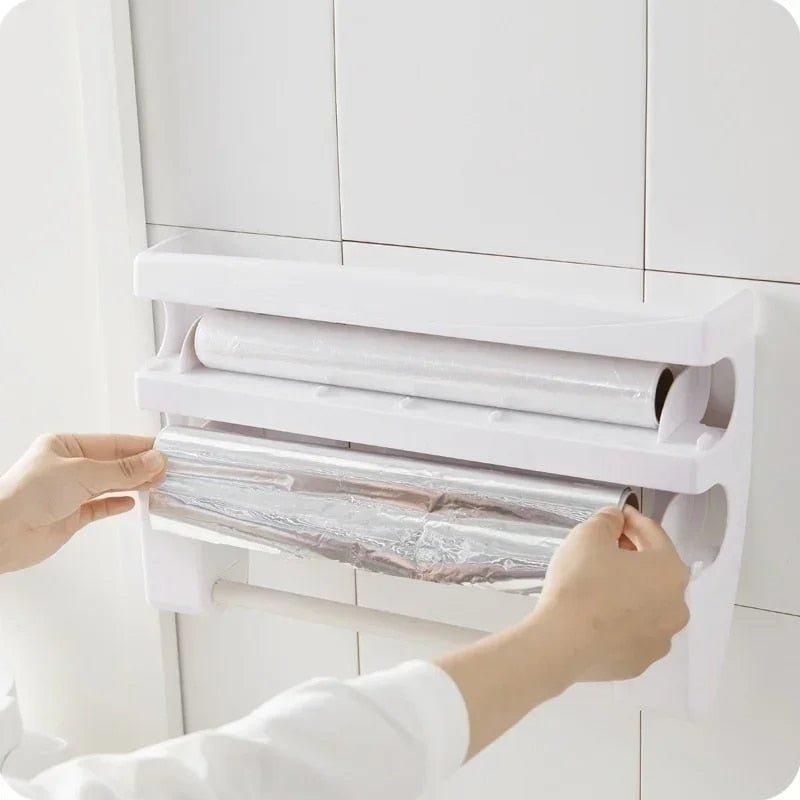WrapHub - Dispenser pratique - Folie alimentaire et essuie - tout - Gain de place - Madeluxe