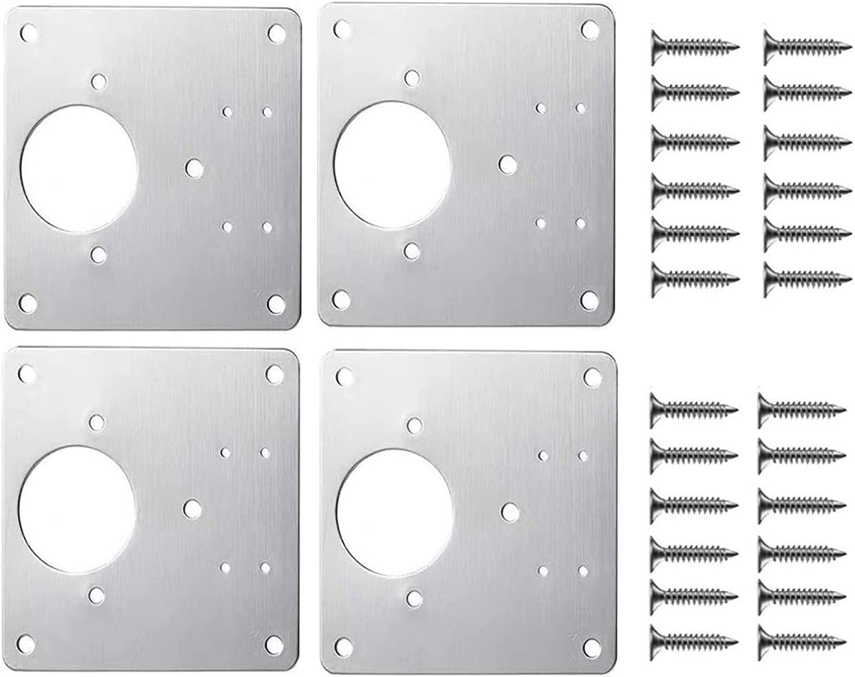 Plaques de montage de charnières - Solution idéale - 4 pièces - Résolvez vos problèmes de charnières ! - accessoires connectés - accessoires gaming - accessoires high - tech - Hinges