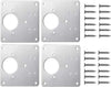 Plaques de montage de charnières - Solution idéale - 4 pièces - Résolvez vos problèmes de charnières ! - accessoires connectés - accessoires gaming - accessoires high - tech - Hinges